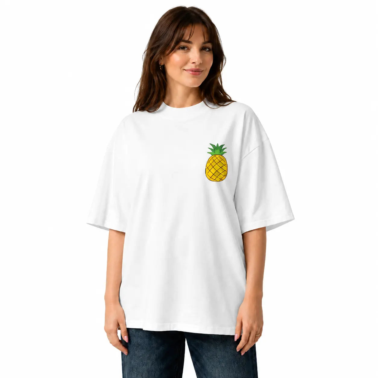 T-shirt oversize - Blanc - toulove