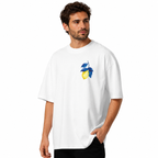 T-shirt oversize imprimé - Blanc toulove