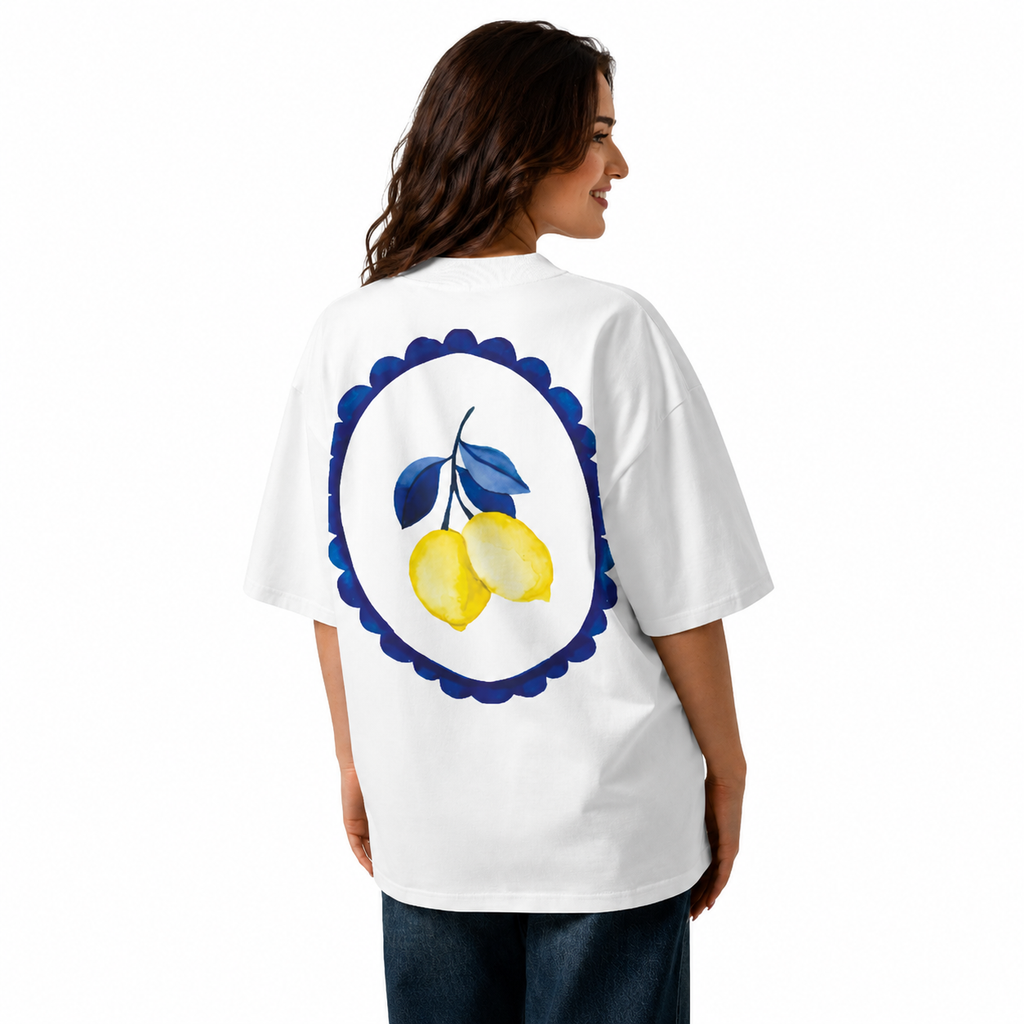 T-shirt oversize imprimé - Blanc toulove