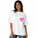 T-shirt oversize imprimé - Blanc toulove
