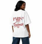 T-shirt oversize imprimé - Blanc toulove