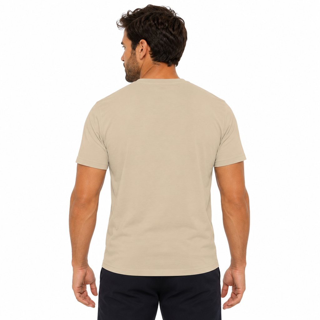 T-shirt en coton bio imprimé - Beige toulove