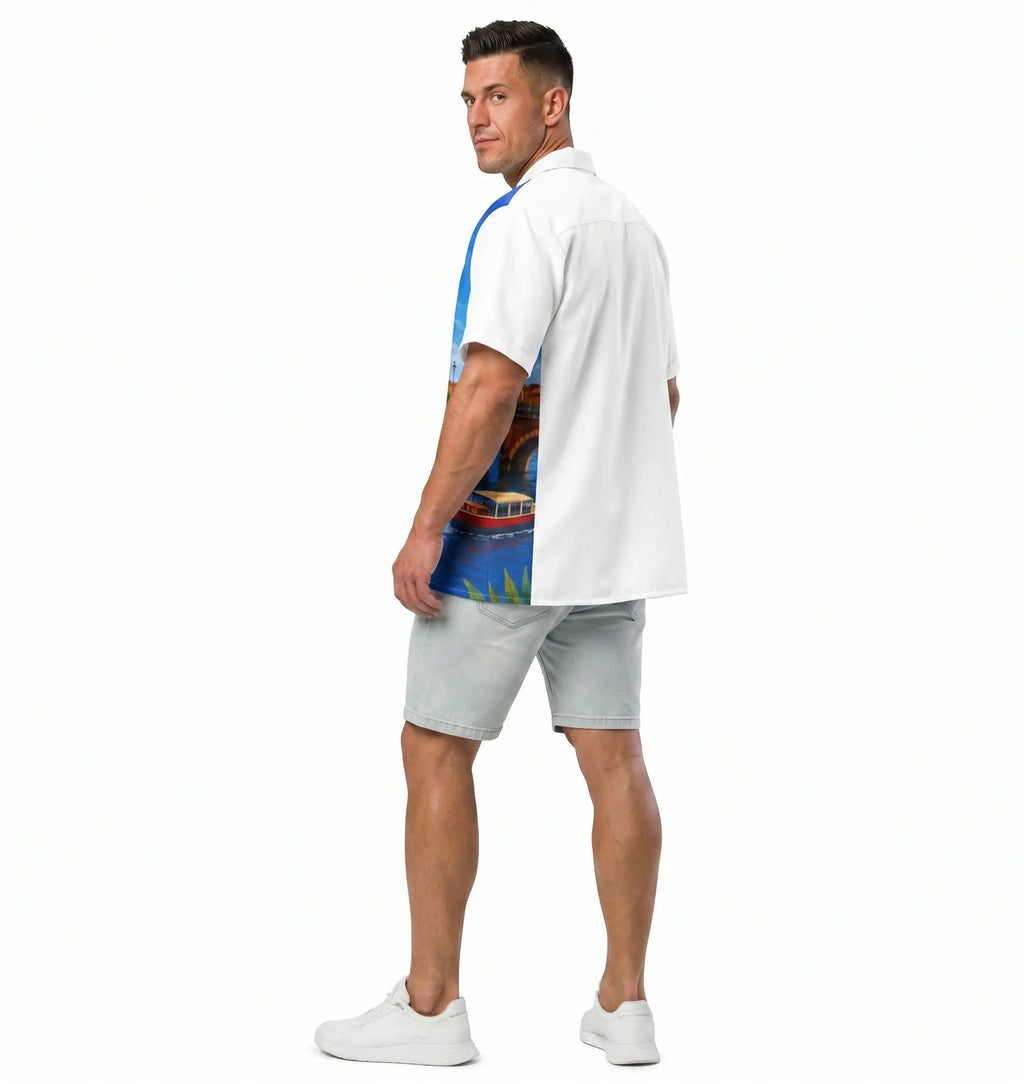 Chemise oversize imprimé à motif Toulouse toulove