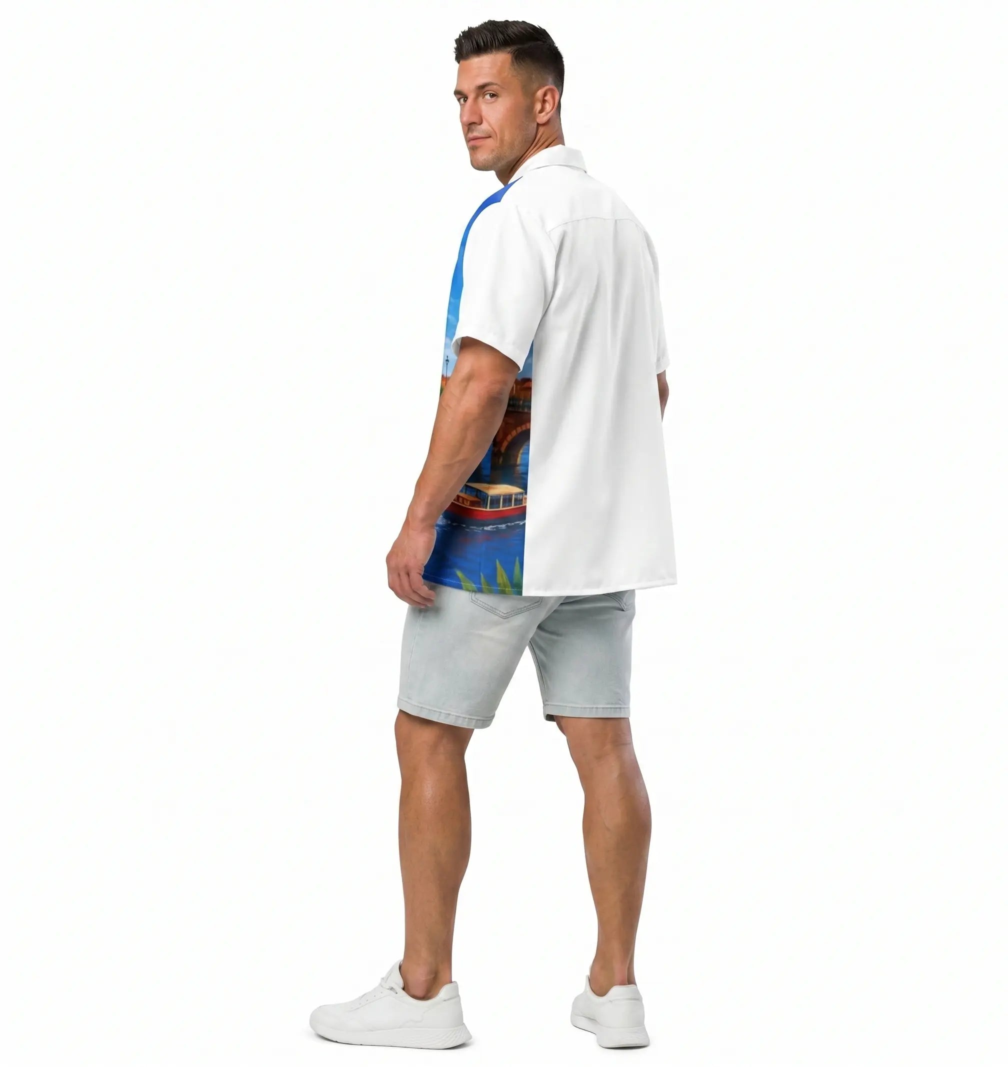 Chemise oversize imprimé à motif Toulouse toulove
