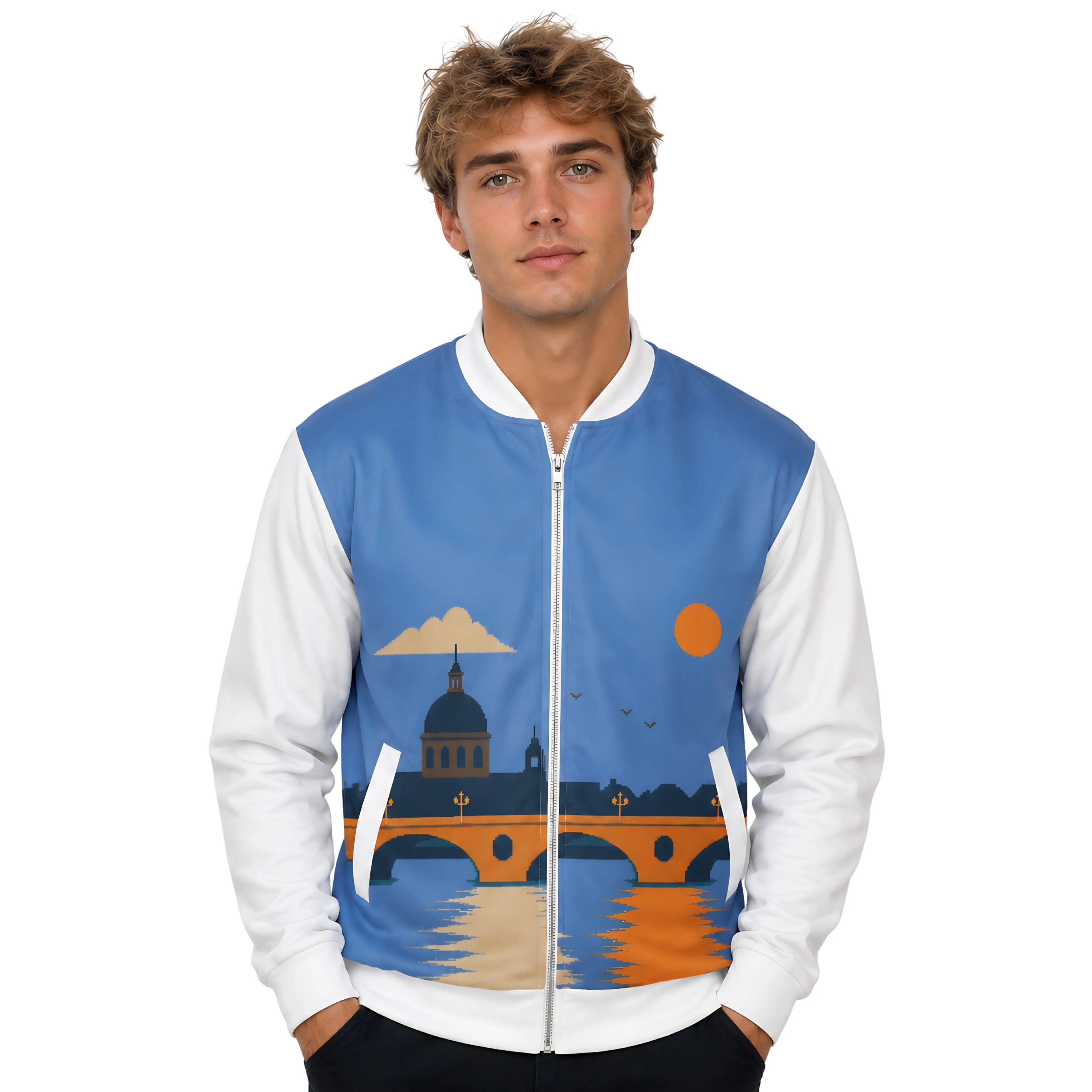 Bomber jacket imprimé à motif Toulouse toulove