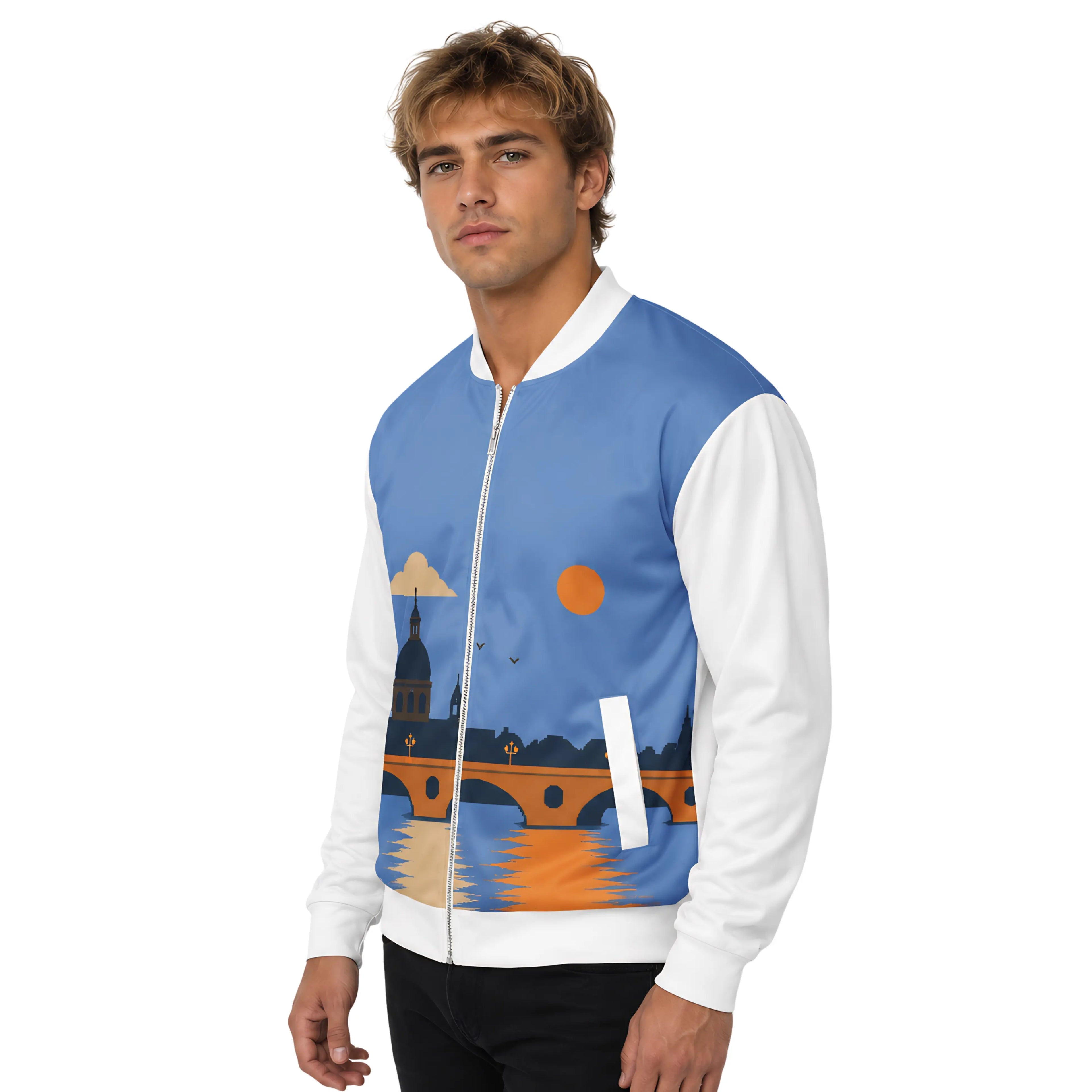 Bomber jacket imprimé à motif Toulouse toulove