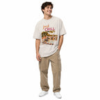 T-shirt oversize imprimé - Beige clair toulove
