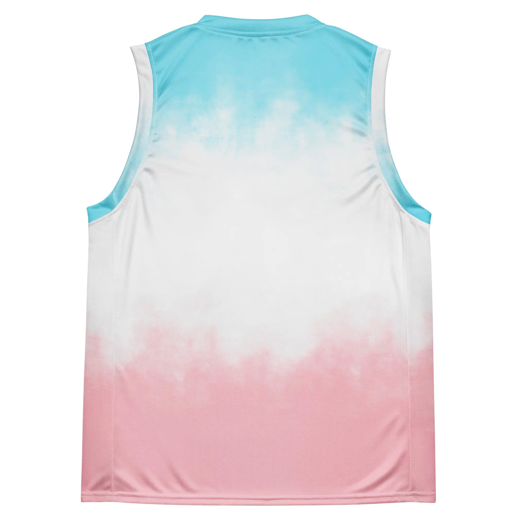 Débardeur de sport unisexe pastel bleu blanc rose