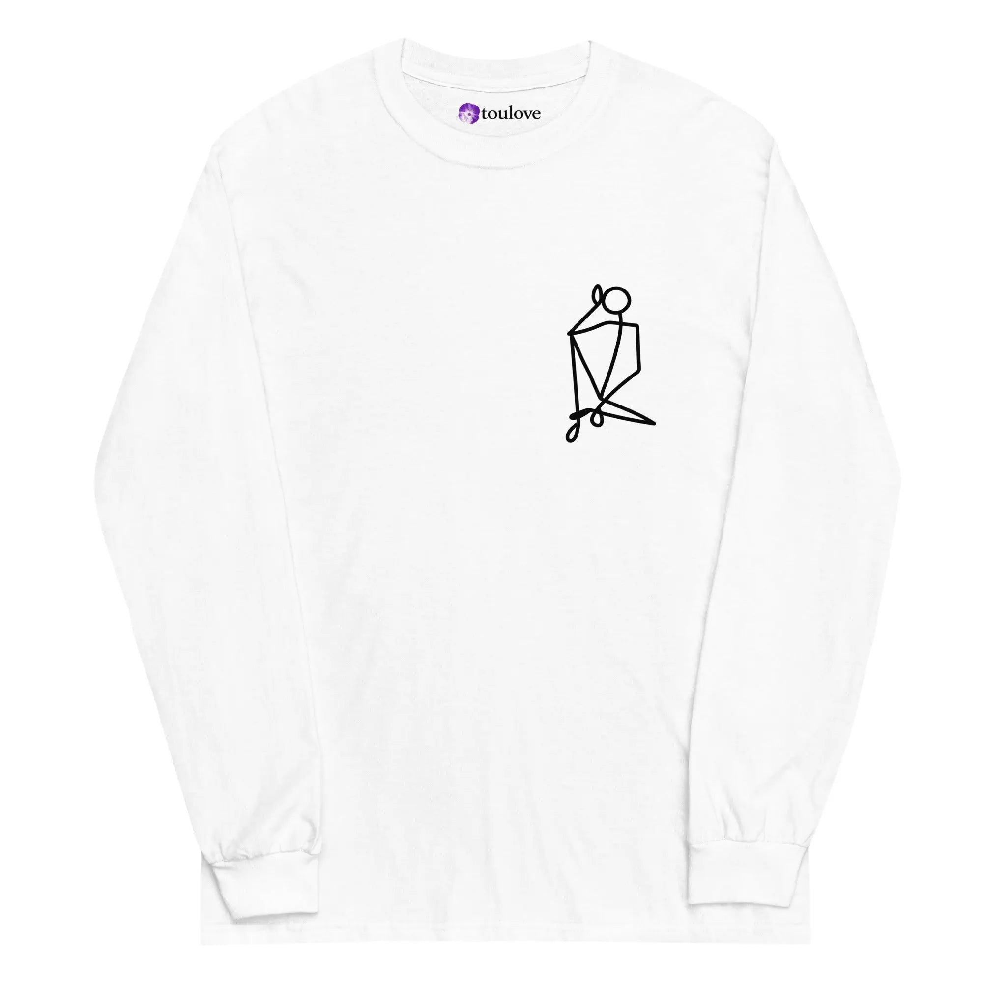 T-shirt manches longues imprimé futur homme avec texte DONT WORRY ABOUT FUTURE au dos