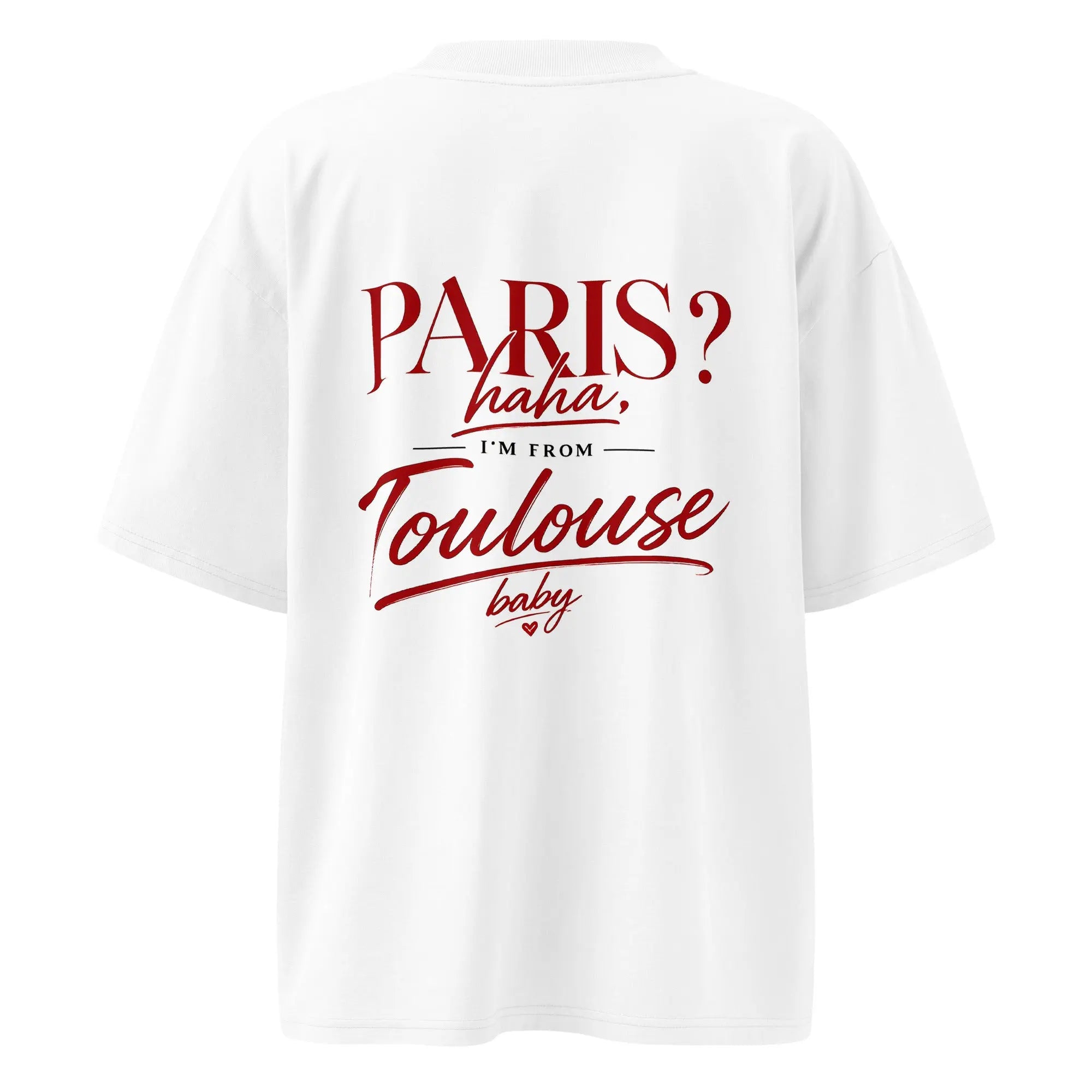 T-shirt oversize Paris Toulouse - toulove