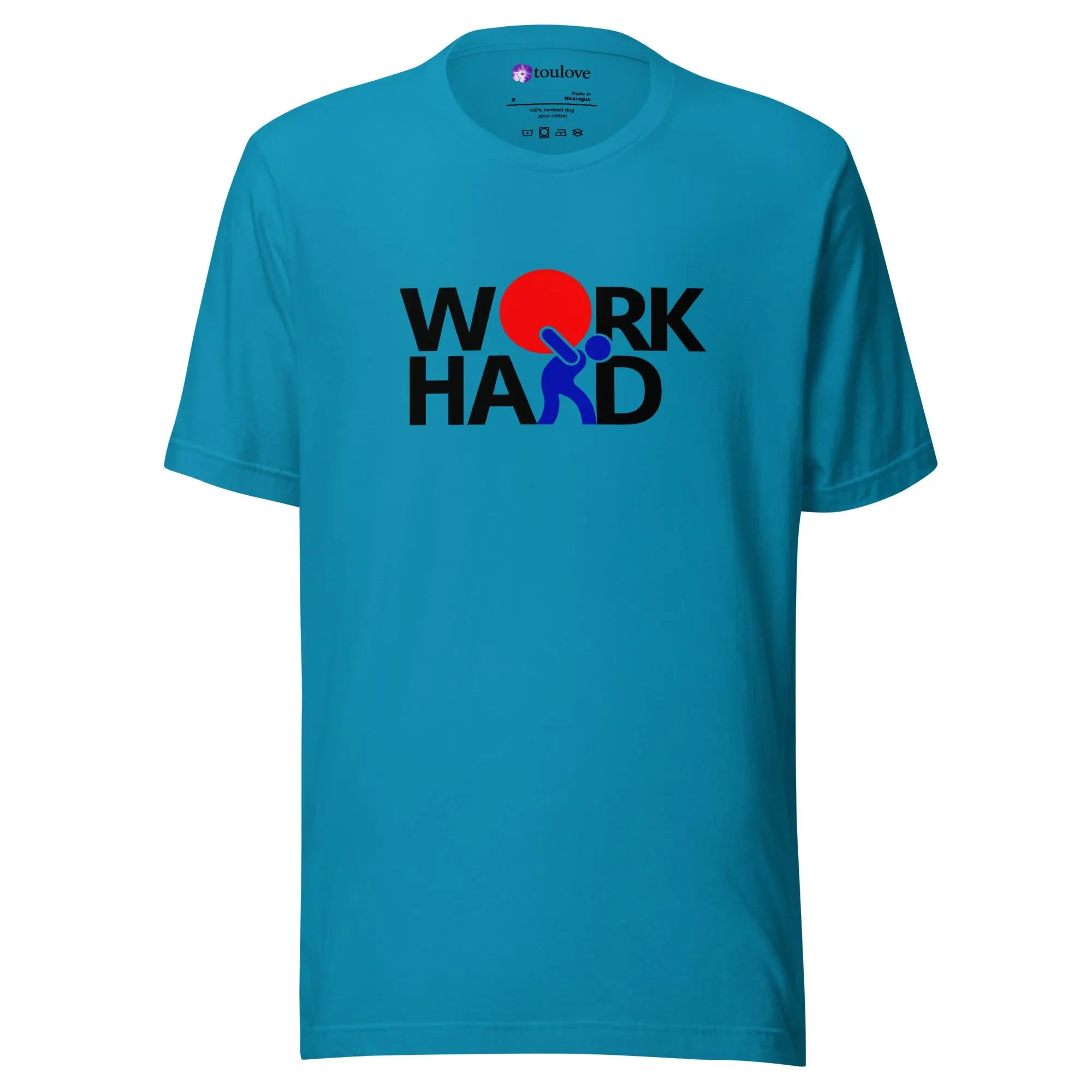 T-shirt imprimé Work Hard homme avec design sport motivant